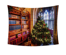 Загрузите изображение в программу просмотра галереи, Рождественская елка настенный гобелен фон ткань украшения фреска полотенце одеяло домашний декор полиэстер гобелены с принтом искусство