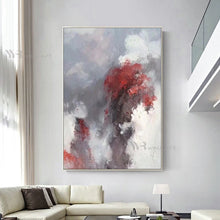 Загрузите изображение в программу просмотра галереи, Custom Poster 100% Hand Drawn Smoke Wall Decor Art Oil Painting Modern Abstract Canvas Mural For Living Room Bedroom Porch Aisle