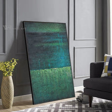 Cargar imagen en el visor de la galería, Green Texture Decoration Picture Wall Art Image Hand Painted Abstract Canvas Modern Acrylic Oil Painting For Living Room Porch