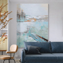 Laden Sie das Bild in den Galerie-Viewer, Abstract Wall Art Canvas Artwork No Frame Handmade Modern Acrylic Oil Painting Home Decor Hanging Picture Living Room Decoration