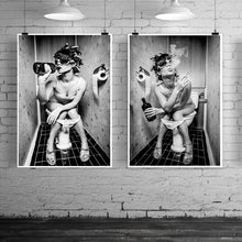 Carica l&#39;immagine nel visualizzatore della Galleria, Moderna donna sexy in bagno bagno dipinti su tela poster e stampe immagini a parete per la decorazione della parete del soggiorno Cuadros