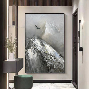 Wall Aesthetic Decor Mural Abstract Landscape Art Canvas 100% Handmade Oil Painting Living Room Bedroom Porch Hanging Picture