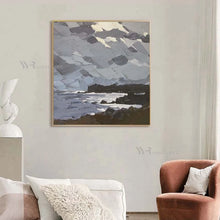 Carica l&#39;immagine nel visualizzatore della Galleria, Modern Home Decor Wall Art Canvas Handmade Abstract Oil Painting Thick Texture Mural For Living Room Bedroom Porch Restaurant