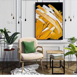 Abstract Oil Painting Handmade Thick Texture Decoration Poster Modern Living Room Bedroom Porch Hotel Wall Art Hanging Picture