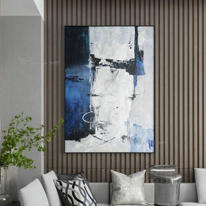Modern Minimalist Canvas Oil Painting Abstract Handmade Art Hanging Poster Wall Decor Aesthetic Image Living Room Bedroom Mural