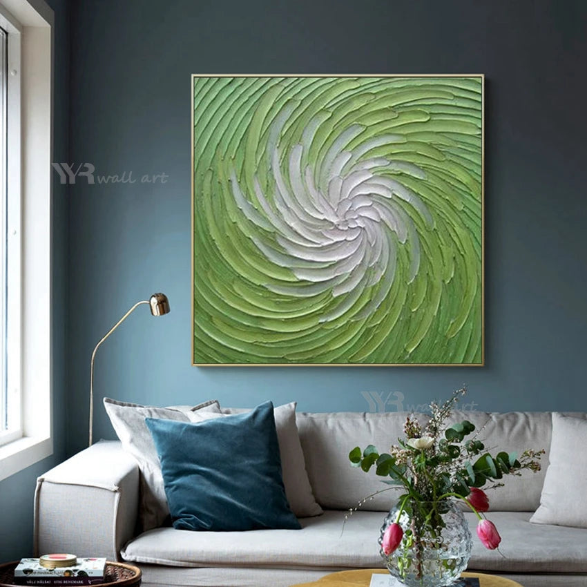 Unique Art Texture Image Wall Decor Hanging Poster Handmade Oil Painting Abstract Acrylic Canvas Mural for Living Room Bedroom