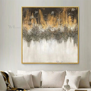 Modern Pure Handmade Oil Painting Abstract Wall Art Canvas Poster Living Room Sofa Bedroom Restaurant Decorative Hanging Picture