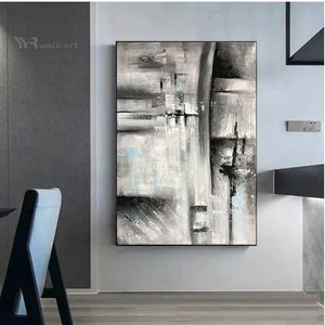 Nordic Abstract Decorative Painting Wall Art Poster Handmade Canvas Oil Painting Hanging In Living Room Porch Hotel Restaurant