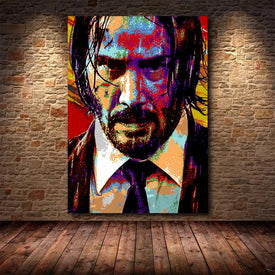 Figura di film Dipinto su tela Immagini di John Wick Stampe e poster per soggiorno Decorazioni per la casa moderne Cuadros