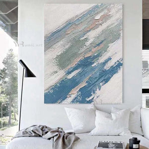 Modern Home Abstract Art Hanging Oil Painting Handmade Canvas Wall Poster Texture Mural For Living Room Bedroom Restaurant Hotel