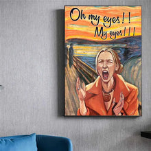 Carica l&#39;immagine nel visualizzatore della Galleria, TV Show Friends Phoebe Buffay Oh My Eyes Poster divertente Pittura su tela Stampe d&#39;arte da parete per soggiorno Decorazioni per la casa