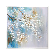 Carica l&#39;immagine nel visualizzatore della Galleria, Pittura a olio astratta moderna di paesaggio Coltello fatto a mano Fiore Pittura su tela per soggiorno Home Salon Immagine di arte della parete Decora