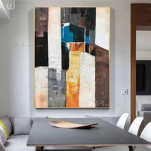 Laden Sie das Bild in den Galerie-Viewer, Wall Decor Poster Handmade Abstract Art Oil Painting Modern Acrylic Frameless Hanging Picture Living Room Bedroom Porch Mural