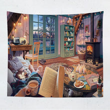 Загрузите изображение в программу просмотра галереи, Рождественский фон ткань Amazon AliExpress трансграничный гобелен может быть настроен по индивидуальному заказу