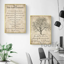 Laden Sie das Bild in den Galerie-Viewer, Bibelvers Psalm 61 2 Christliche Wandkunst auf Leinwand, Gemälde „When my heart is overwhelmed“, Zitate, Poster, Drucke, Bild, Heimdekoration