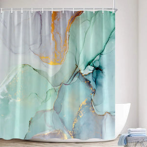 Rideaux de douche en marbre abstrait, créatif, noir, gris, violet, Art créatif, rideau de bain géométrique, ensembles de décoration de salle de bain nordique moderne