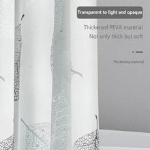 Charger l&#39;image dans la galerie, YOUZI – rideau de douche PEVA avec crochets, œillets métalliques antirouille, imperméable, motifs de feuilles ombrées, rideau de douche pour salle de bain