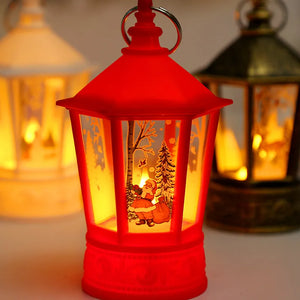 2023 New Year Lamp Decor Christmas Portable Lantern Santa Claus Xmas Tree Wind Lights Pendant Navidad Christmas Home Decoration