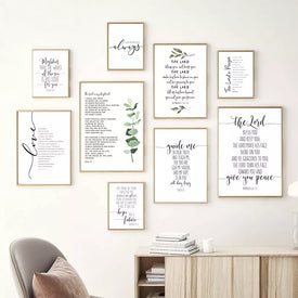 Bibelvers-Zitat-Poster, Drucke „Der Herr segne Dich und halte Dich“, christliche Heimdekoration, Schrift, Wandkunst, Leinwandgemälde, Bild