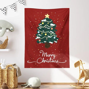 Christmas Cartoon Tapestry Bedroom Decoration Wall Small Tapestry Cute Wall Art Tapestries Living Room Hanging Cloth for Dorm