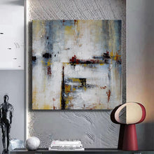 Charger l&#39;image dans la galerie, Home Aesthetics Decor Drawing Abstract Wall Canvas Art Picture 100% Handmade Oil Painting Texture Poster Living Room Restaurant