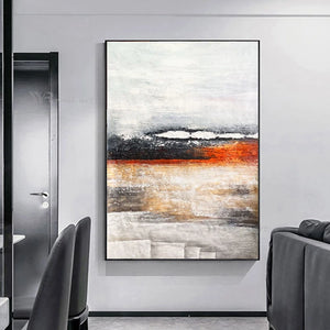 New Abstract Minimalist Art Oil Painting 100% Hand Painted Canvas Poster Home Hotel Aesthetics Mural Living Room Bedroom Picture