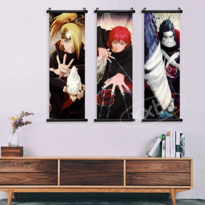Lienzo decorativo de Naruto Anime para el hogar, pintura colgante de Kakashi, imágenes en desplazamiento, impresiones artísticas de pared, póster clásico de sangre caliente para sala de estar