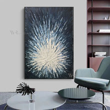 Laden Sie das Bild in den Galerie-Viewer, Abstract Canvas Wall Art Handmade Oil Painting Modern Acrylic Texture Mural Living Room Bedroom Porch Restaurant Custom Poster
