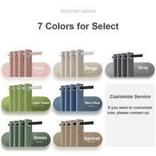 Load image into Gallery viewer, Imitation Linen Shower Curtain with Big Rings Bathroom Waterproof Thick Fabric Bath Curtains Bathtub Large Modern Bathing Cover