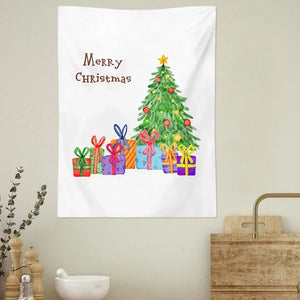 Christmas Cartoon Tapestry Bedroom Decoration Wall Small Tapestry Cute Wall Art Tapestries Living Room Hanging Cloth for Dorm