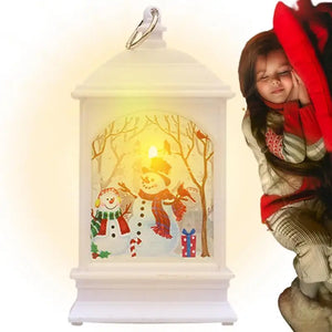 Linterna navideña de Papá Noel, luces de viento, adornos navideños para el hogar, Adornos de árbol de Navidad, regalos de Año Nuevo