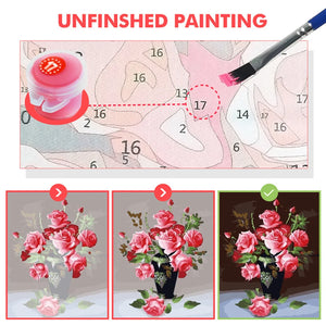 Fleurs matin gloire Tuilp peinture à la main par numéros Kit peintures acryliques 50*70 peinture à l'huile nouveau Design pour enfants en gros Art mural