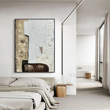 Carica l&#39;immagine nel visualizzatore della Galleria, Modern Abstract Handmade Acrylic Oil Painting On Canvas Texture Wall Art Picture Hanging Poster For Living Room Bedroom Unfarmed