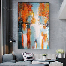 Laden Sie das Bild in den Galerie-Viewer, Wall Art Decor Oil Painting Handmade Canvas Poster Modern Abstract Aesthetics Mural Living Room Bedroom Hotel Fashion Picture