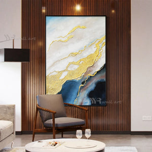 Modern Abstract Art 100% Hand Painted Acrylic Oil Painting Wall Decoration Poster Living Room Bedroom Porch Hotel Custom Picture