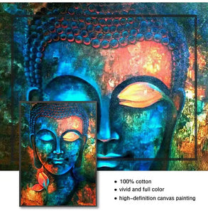Bilder an der Wand Leinwand Buddhismus Poster Wanddekoration Gott Buddha Wandkunst Leinwanddrucke Buddha Leinwand Kunst Gemälde Buddhismus