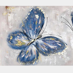 Beautiful Picture Of The Butterfly Picture Interior Decor Handmade Gold Oil Painting On Canvas Art Poster For Living Room Proch