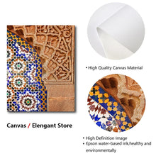Load image into Gallery viewer, Moroccan Wall Art Canvas Print Marrakesh Architecture Poster Boho Wall Decor Terracotta Art Picture Decoration Painting for Home