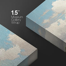 Laden Sie das Bild in den Galerie-Viewer, wall26 Leinwanddruck, Wandkunst, bewölkter blauer Himmel, Natur, Wildnis, Illustrationen, feine Kunst, Bauernhaus/Landhaus, rustikal, für Wohnzimmer, Schlafzimmer, Büro – 40,6 x 61 cm