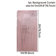 Carica l&#39;immagine nel visualizzatore della Galleria, Tenda per sfondo per feste, fondale con paillettes, decorazioni per matrimoni, baby shower, parete con paillettes, tenda per fondale glitterato, tenda in lamina di compleanno