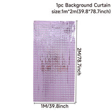 Carica l&#39;immagine nel visualizzatore della Galleria, Tenda per sfondo per feste, fondale con paillettes, decorazioni per matrimoni, baby shower, parete con paillettes, tenda per fondale glitterato, tenda in lamina di compleanno