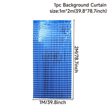 Carica l&#39;immagine nel visualizzatore della Galleria, Tenda per sfondo per feste, fondale con paillettes, decorazioni per matrimoni, baby shower, parete con paillettes, tenda per fondale glitterato, tenda in lamina di compleanno