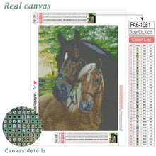 Load image into Gallery viewer, HUACAN Full Square/Round Drill Diamond Painting Kit Horse 5D DIY Diamond Embroidery Animal Needlework Home Decor
