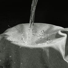 Carica l&#39;immagine nel visualizzatore della Galleria, Tende da doccia grigie spesse Tende da bagno impermeabili in tessuto di lino imitazione per vasca da bagno Ampia copertura da bagno moderna e ampia