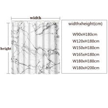 Charger l&#39;image dans la galerie, YOMDID marbre motif rideau de bain imperméable rideaux de douche géométrique bain écran imprimé rideau pour salle de bain cadeau Navidad