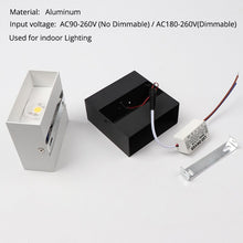 Load image into Gallery viewer, Indoor Wall Lamp 6W/10W LED Dimmable Wall Light Aisle Stair Decorate Lighting Fixture Bedroom Bedside Lamp Aluminium AC110V/220V
