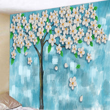 Carica l&#39;immagine nel visualizzatore della Galleria, Arazzo da parete con fiori vegetali Appeso a parete Arazzo da parete di grandi dimensioni Arazzi da parete economici Hippie Boho Tessuto Mandala