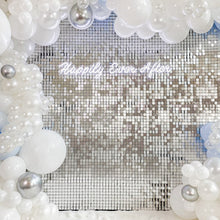 Carica l&#39;immagine nel visualizzatore della Galleria, Tenda per sfondo per feste, fondale con paillettes, decorazioni per matrimoni, baby shower, parete con paillettes, tenda per fondale glitterato, tenda in lamina di compleanno