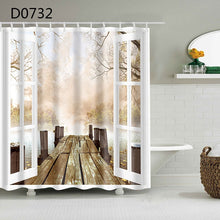 Charger l&#39;image dans la galerie, YOMDID marbre motif rideau de bain imperméable rideaux de douche géométrique bain écran imprimé rideau pour salle de bain cadeau Navidad