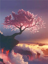 Carica l&#39;immagine nel visualizzatore della Galleria, HUACAN Full Square 5D Pittura Diamante DIY Sakura Albero Vulcano Diamante Ricamo Paesaggio Punto Croce Strass Mosaico